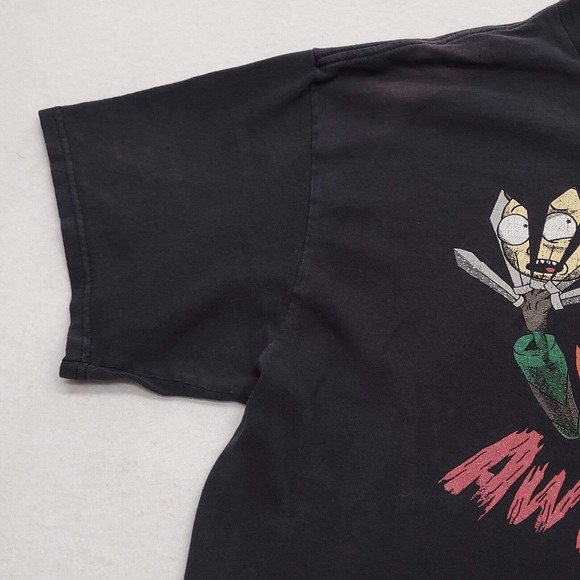 Adult Swim Rick and Morty Graphic Casual T Shirt Mens Size Large L Black - Picture 5 of 10